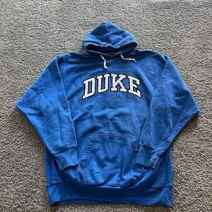 Vintage Y2K Duke Blue Devils Hoodie Sweatshirt Heavyweight Embroidered Mens 2XL